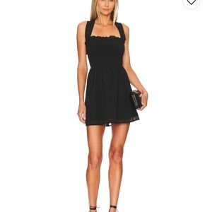 Lily smocked flare dress